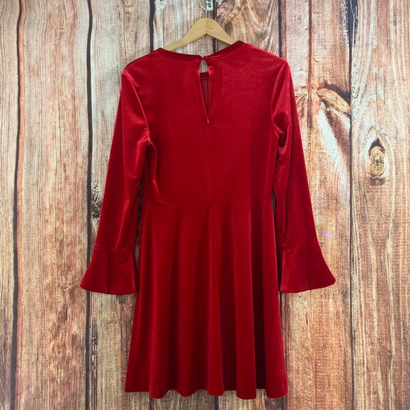 A loves Velvet Long sleeve My Valentine Red Dress - Picture 4 of 8